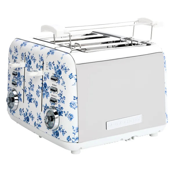 Laura Ashley 4 Slice Toaster, China Rose
