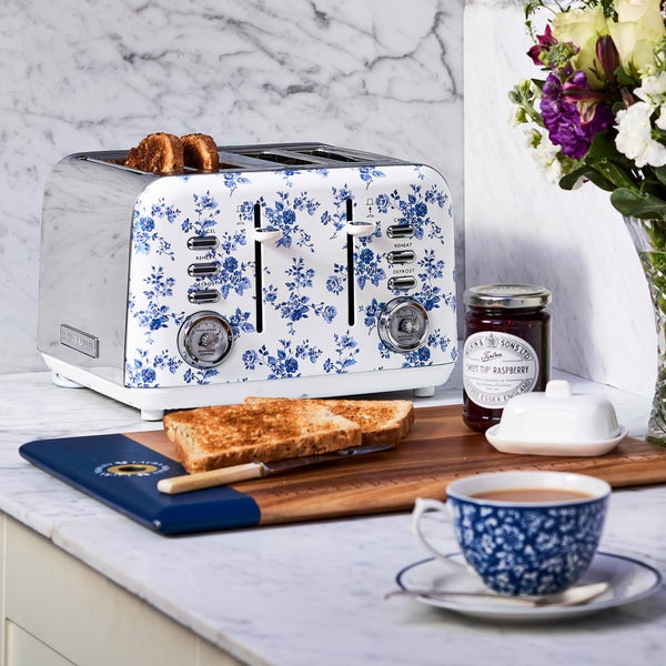 Laura Ashley 4 Slice Toaster, China Rose