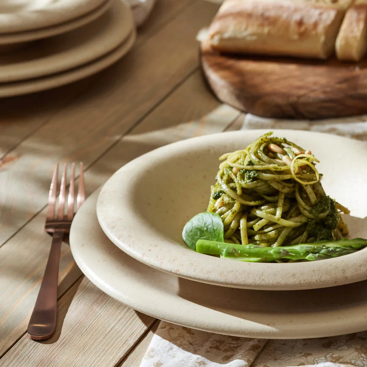 Stone Lain Aro Stoneware Dinnerware Set, 12-pieces
