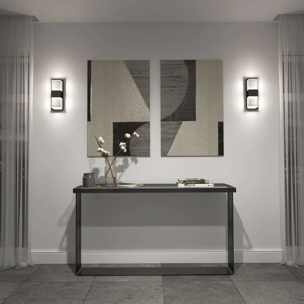 Artika Mazza Indoor/Outdoor Frosted LED Wall Light