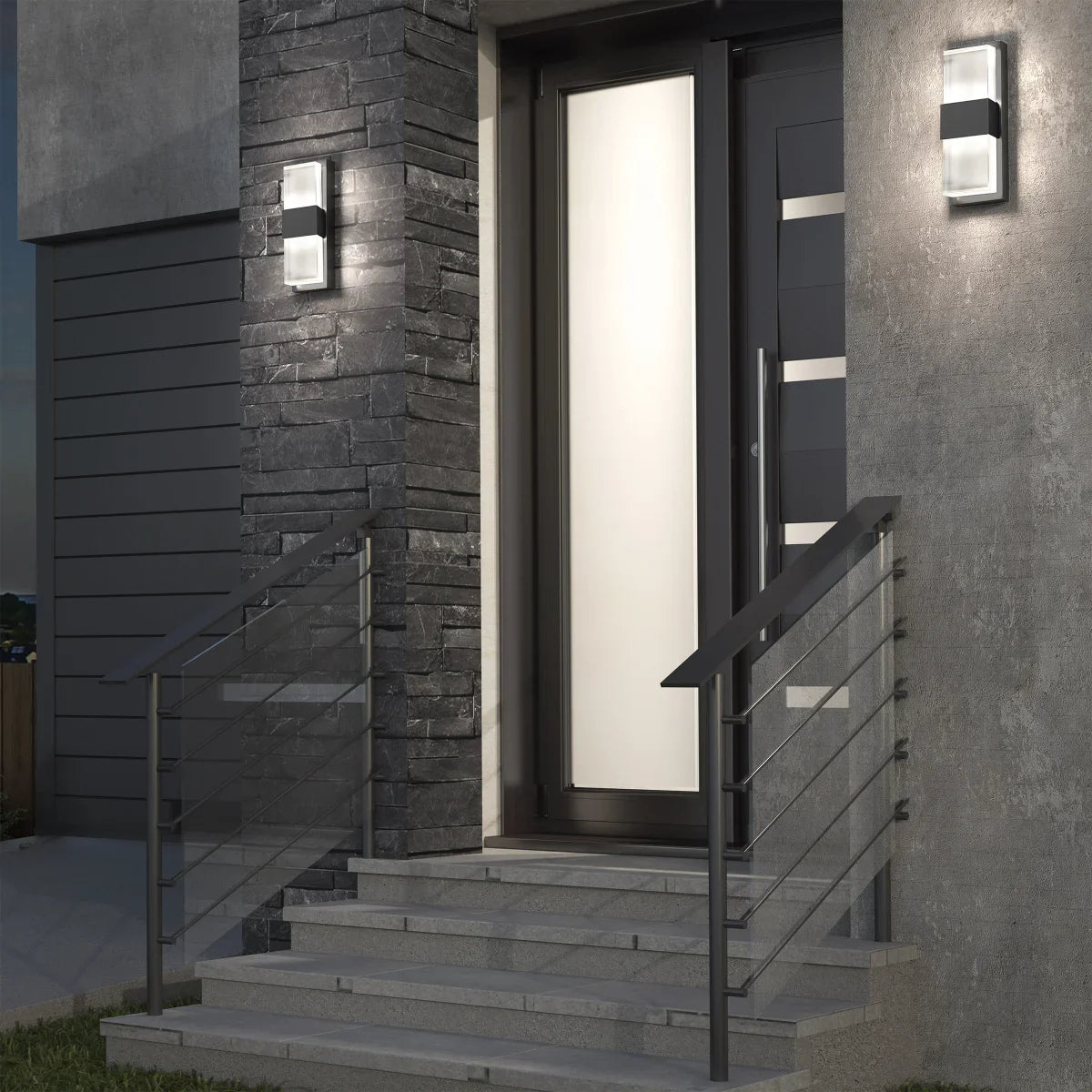 Artika Mazza Indoor/Outdoor Frosted LED Wall Light