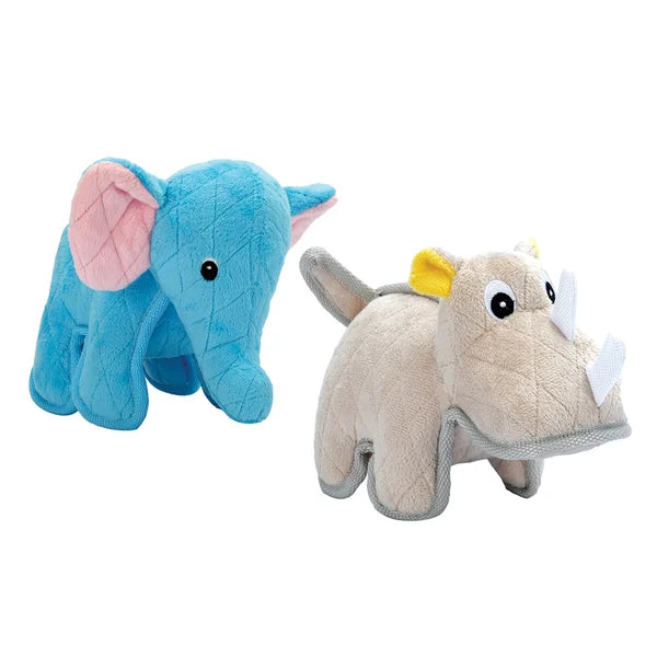 Zeus Safari Tough Buddies Dog Toys, 2pk