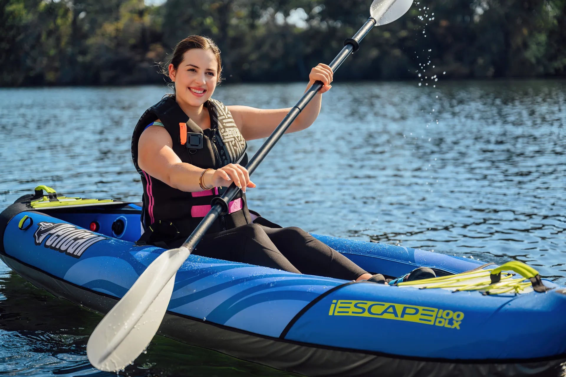 Pelican Inflatable Recreational Kayak iESCAPE 100 DLX