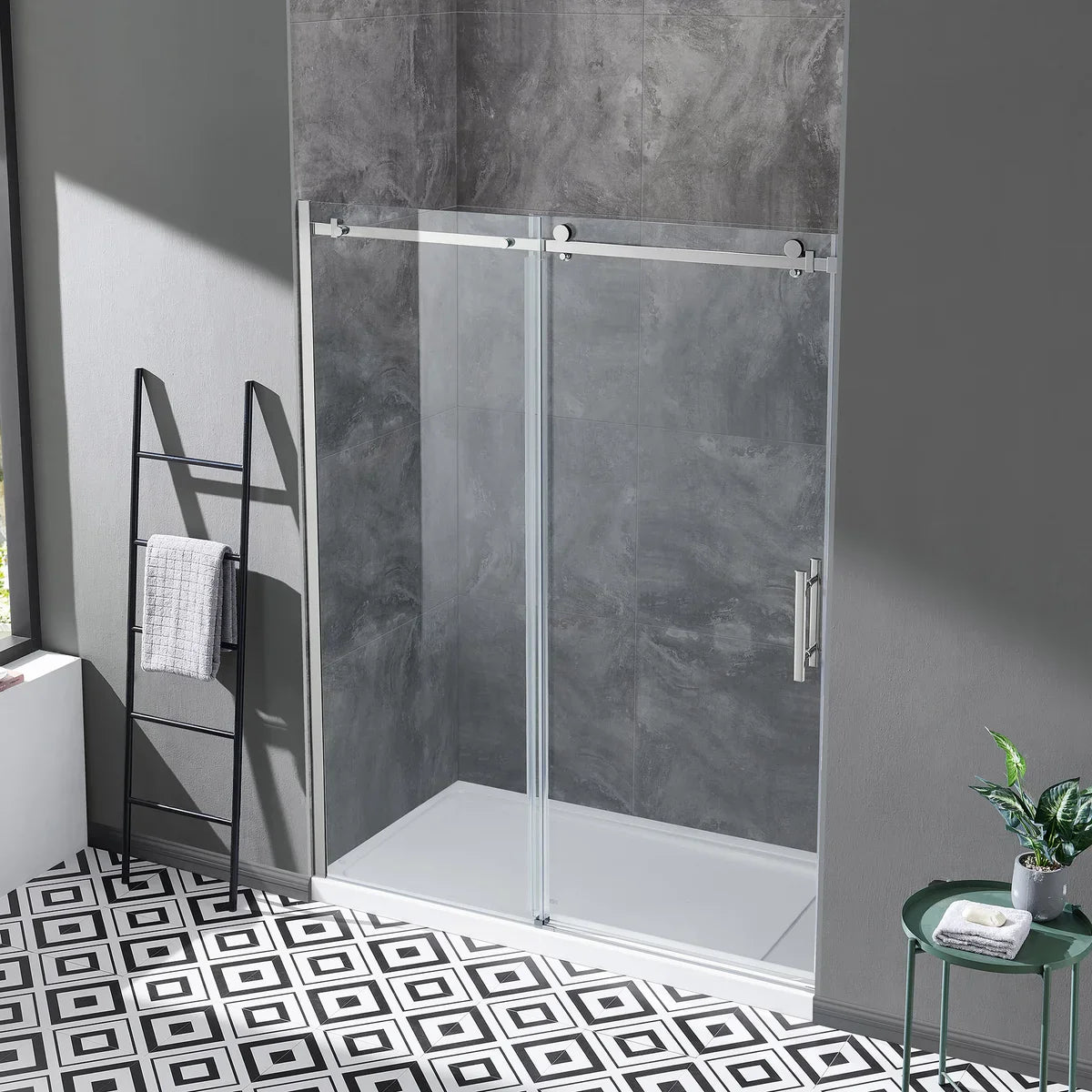 OVE Decors Kelsey 60 in. Sliding Glass Shower Door with Hardware