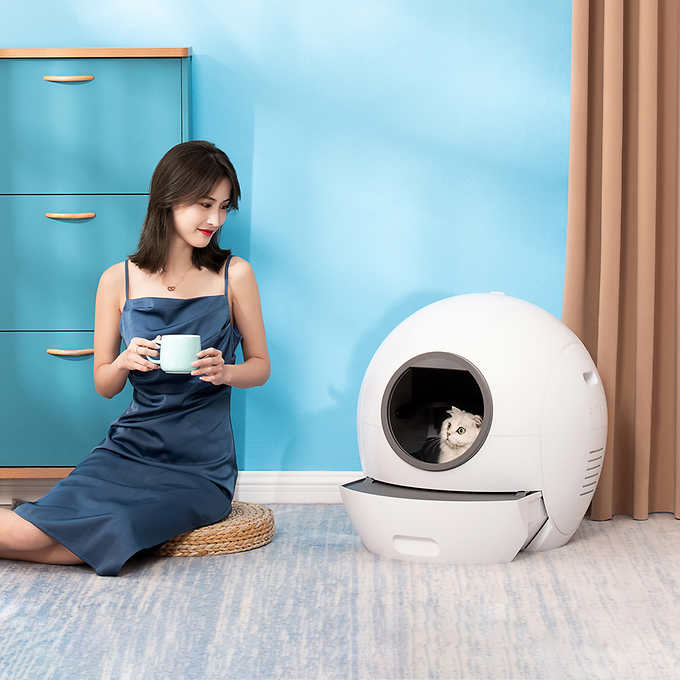 ELS Pet Smart Self Cleaning Cat Litter Box