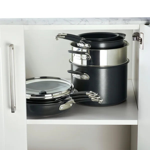 Anolon SmartStack Hard Anodized Cookware Set, 10-piece