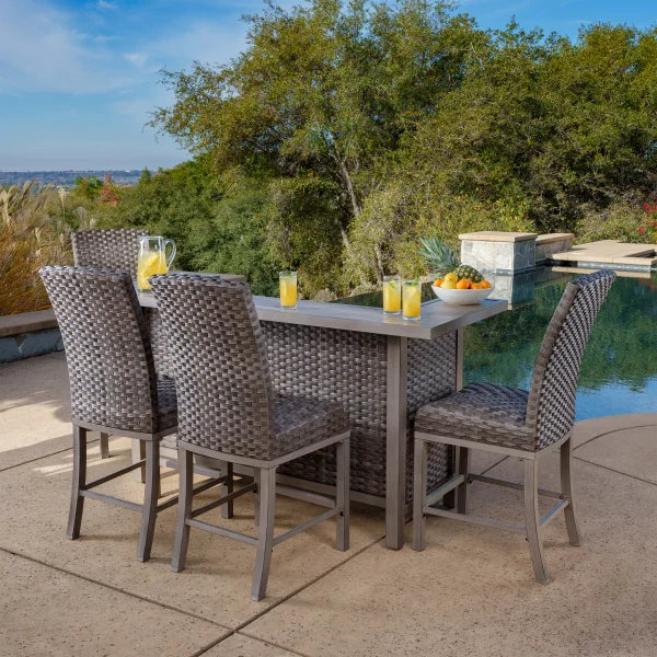 Taylor 5-piece Patio High Dining Bar Set