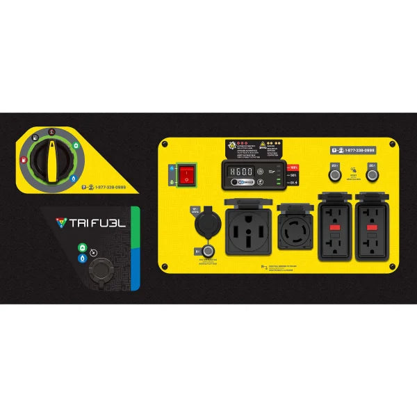 Champion 7250W Running / 9000W Peak Tri-Fuel Inverter Generator