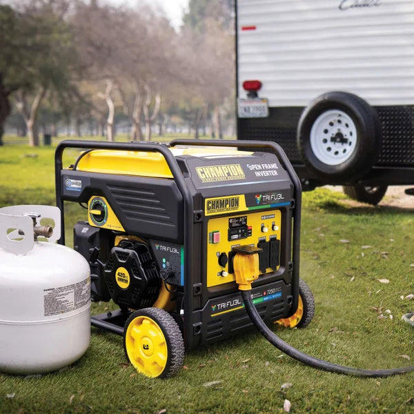 Champion 7250W Running / 9000W Peak Tri-Fuel Inverter Generator