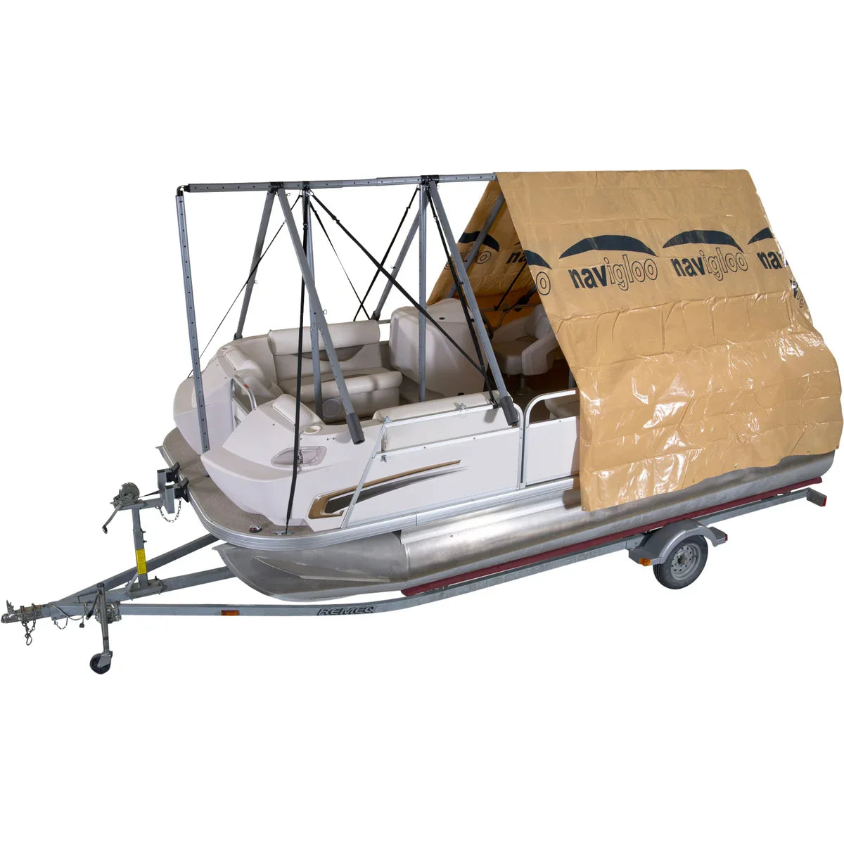 Navigloo Winter Shelter System for Pontoon Boats 5.5 m to 7 m (18 ft. to 22.5 ft)