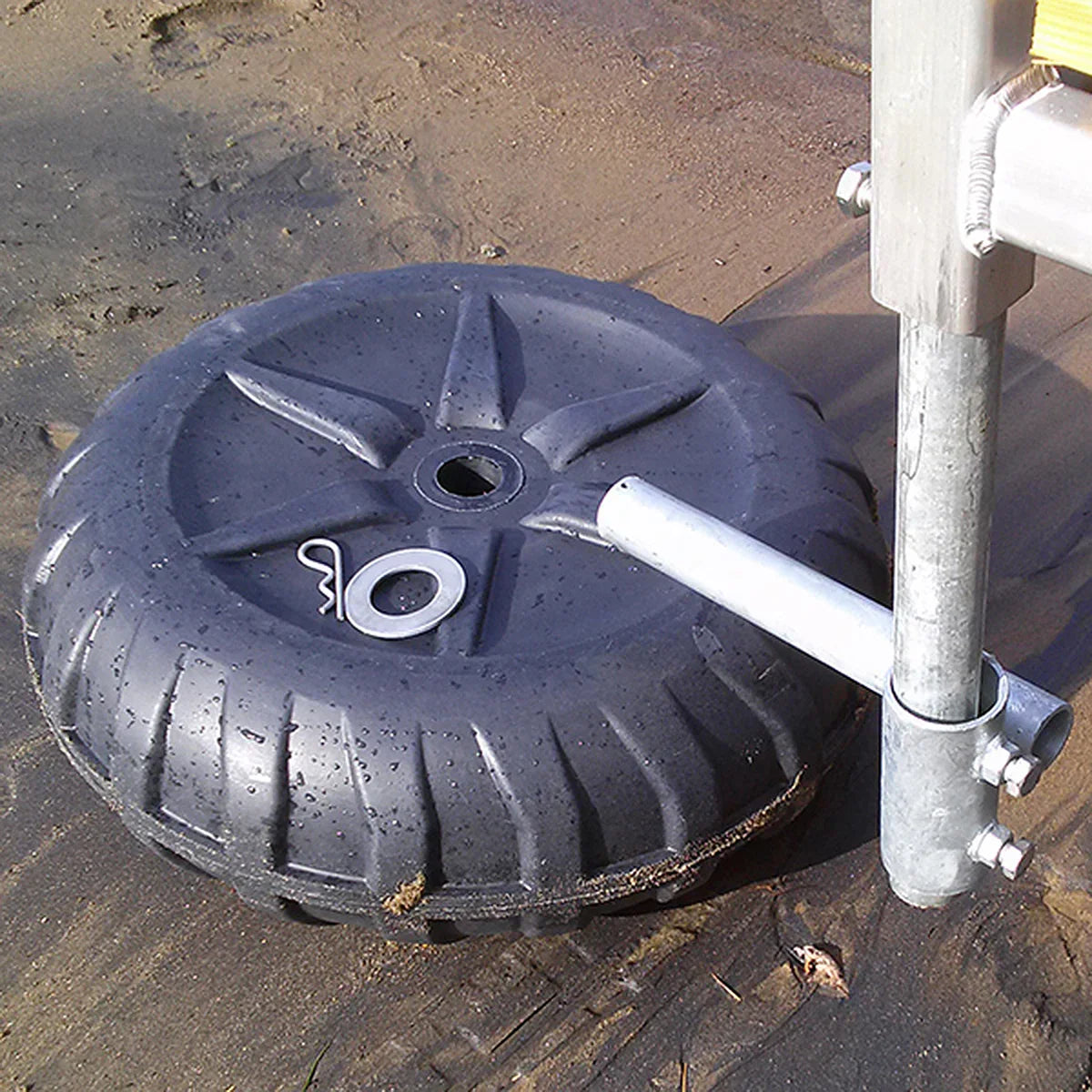 Multinautic 61 cm (24-in.) Black Plastic Dock Wheels Kit