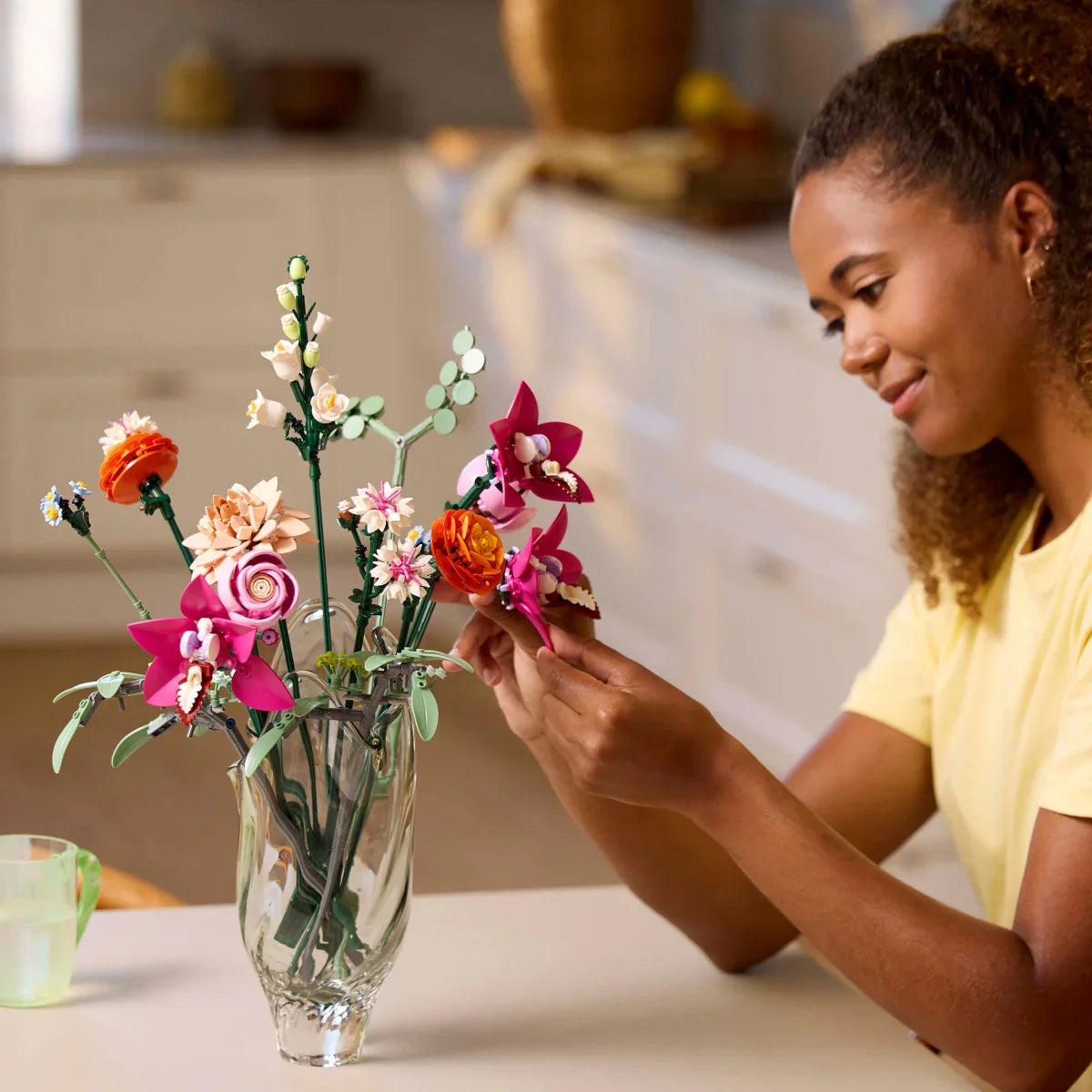 LEGO Botanicals Pretty Pink Flower Bouquet Floral Decor