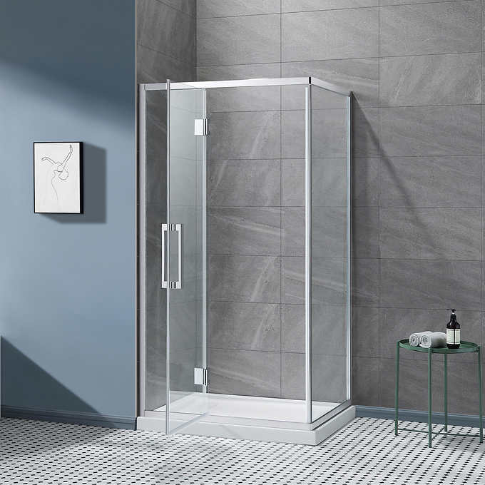 OVE Nicole 42 in. Corner Shower Enclosure with Base