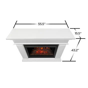 Real Flame Centennial Grand Electric Fireplace, White