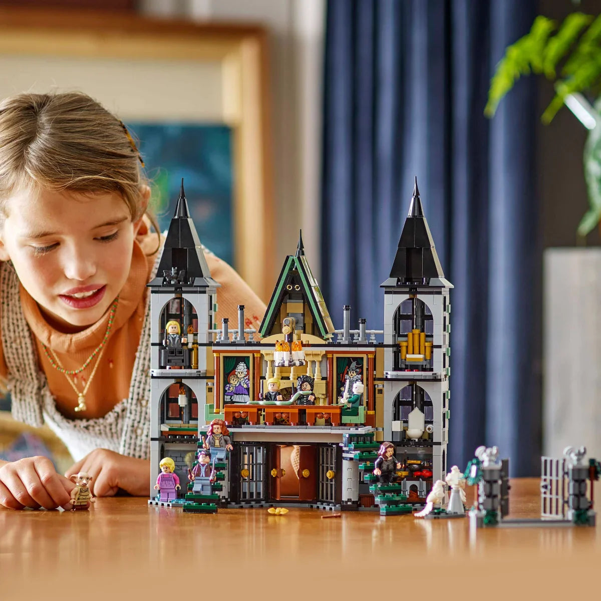 LEGO Harry Potter Malfoy Manor Toy Building Set With 9 Minifigures