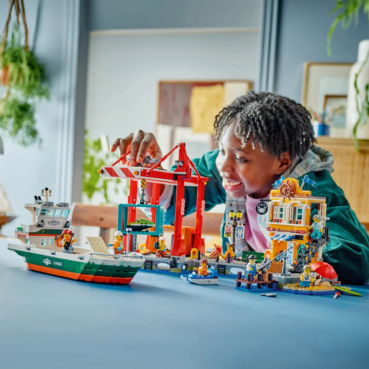 LEGO City Seaside Harbor with Cargo Ship