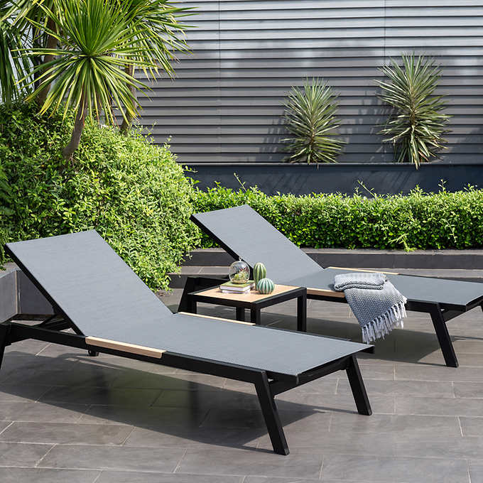Panama 3-piece Patio Lounger Set