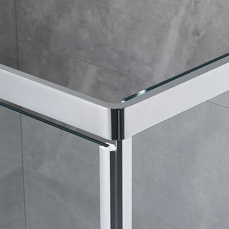 OVE Nicole 42 in. Corner Shower Enclosure with Base