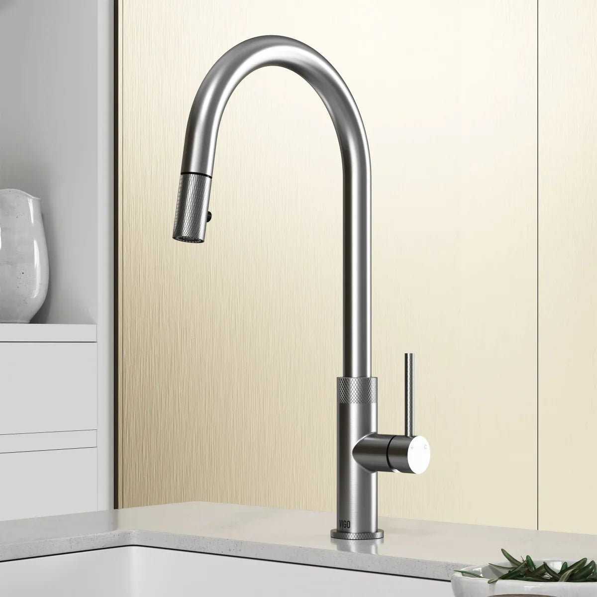 VIGO Bristol Single-Handle Kitchen Faucet