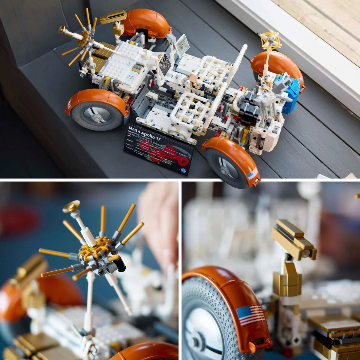 LEGO Technic NASA Apollo Lunar Roving Vehicle – LRV Space Set with Bonus Creator 3 in 1 Space Astronaut Toy Set, Science Toy