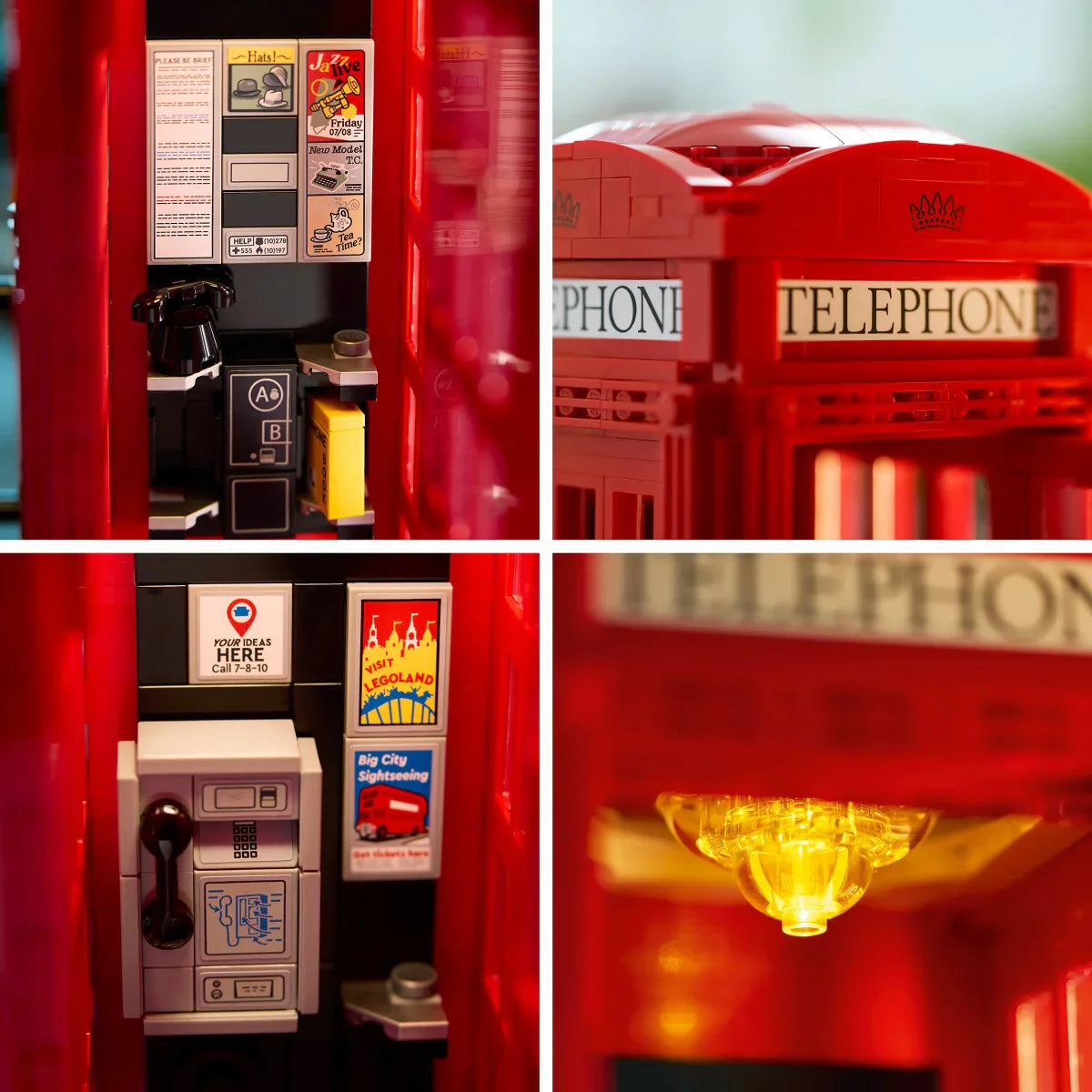 LEGO Ideas Red London Telephone Box with Bonus LEGO Architecture London