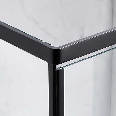 OVE Nicole 42 in. Corner Shower Enclosure with Base