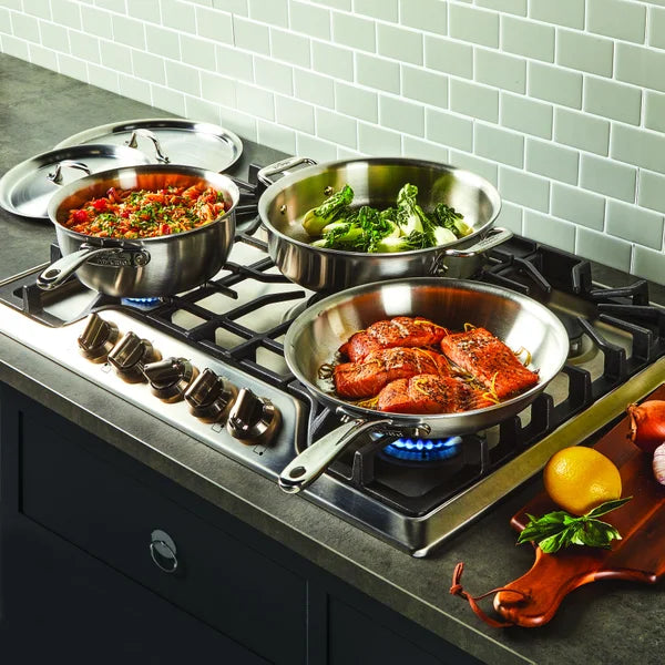 All-Clad D3 Stainless Steel Cookware Set, 12-pieces