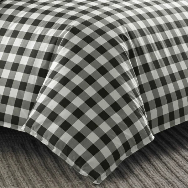 Eddie Bauer Home - Mountain Plaid Black Comforter Set