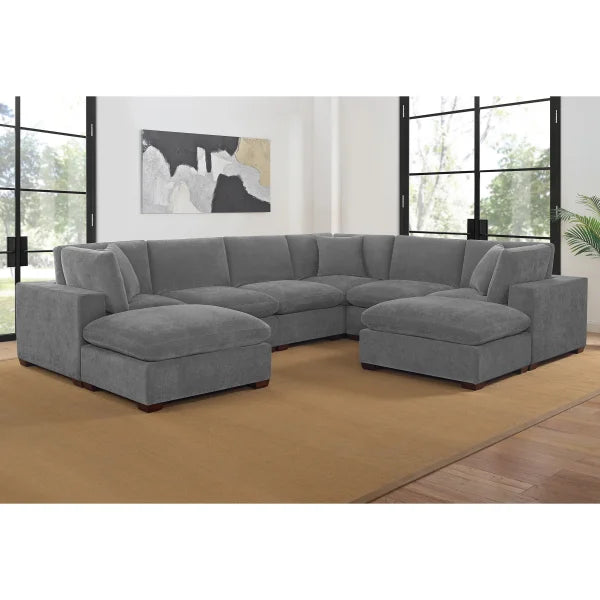 Thomasville Lowell 8-piece Fabric Modular Sectional