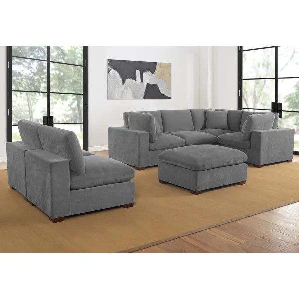 Thomasville Lowell 8-piece Fabric Modular Sectional