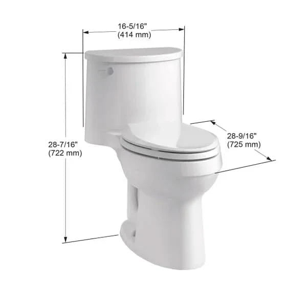 Kohler Adair One-Piece Elongated Toilet