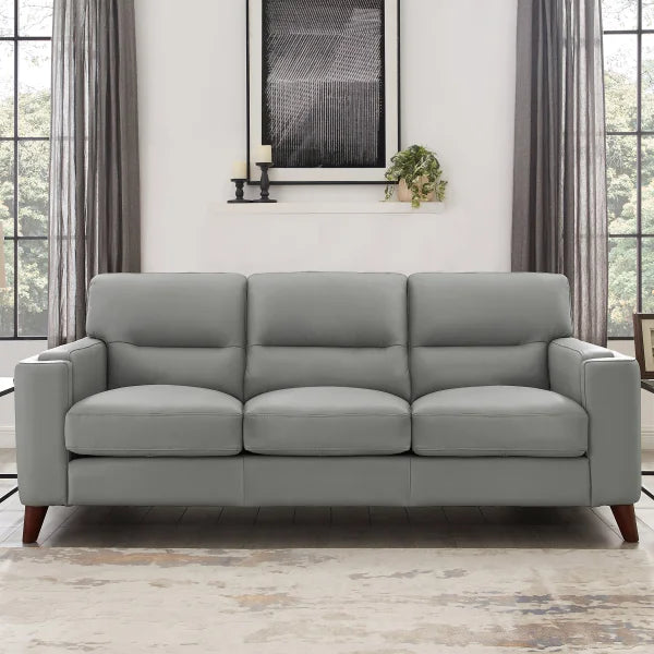 Prospera Home Sorena 3-piece Top-grain Leather Living Room Set