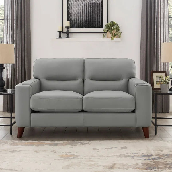 Prospera Home Sorena 3-piece Top-grain Leather Living Room Set