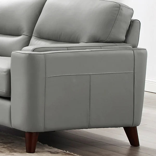 Prospera Home Sorena 3-piece Top-grain Leather Living Room Set