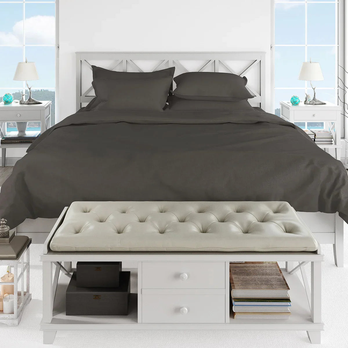 Royal Elegance - Organic Cotton 500 Thread Count 4-piece Sheet Set