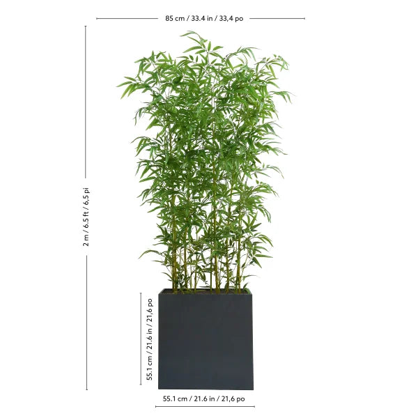 Faux Bamboo Room Divider 2.0 m (6.5 ft.)