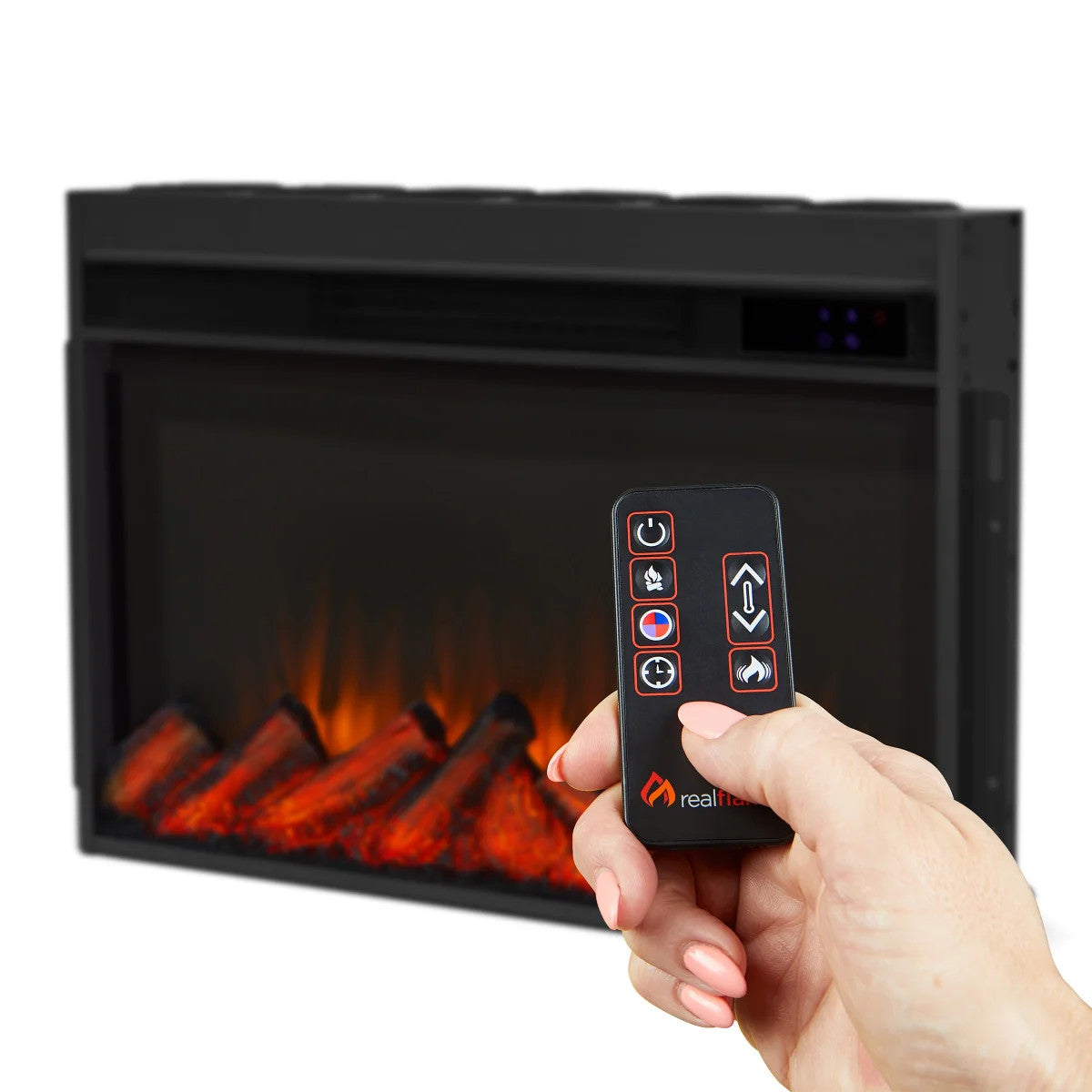 Real Flame Penrose 147.3 cm (58 in.) Slim Media Console Fireplace