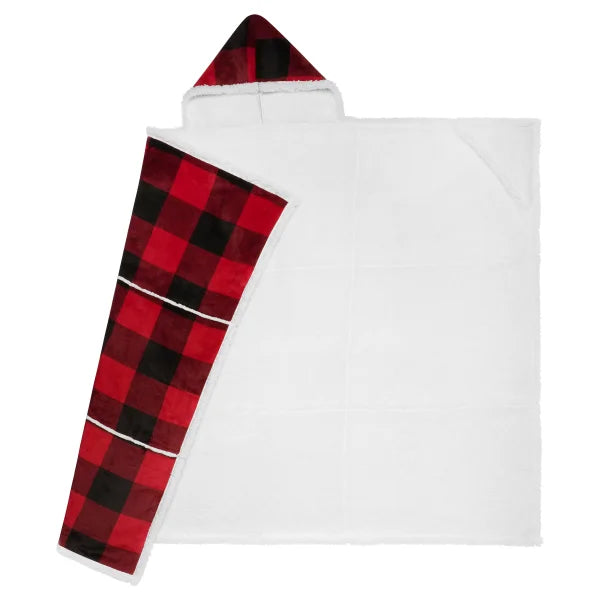 S&Co. Home - Hooded Throw with Sherpa
