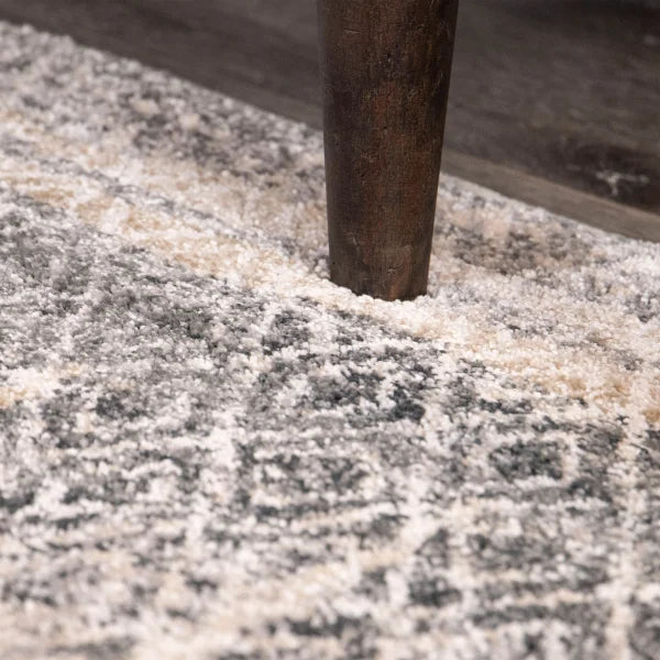 Kairos Riverstone Collection Pinnacle Cloud Grey Indoor Area Rug