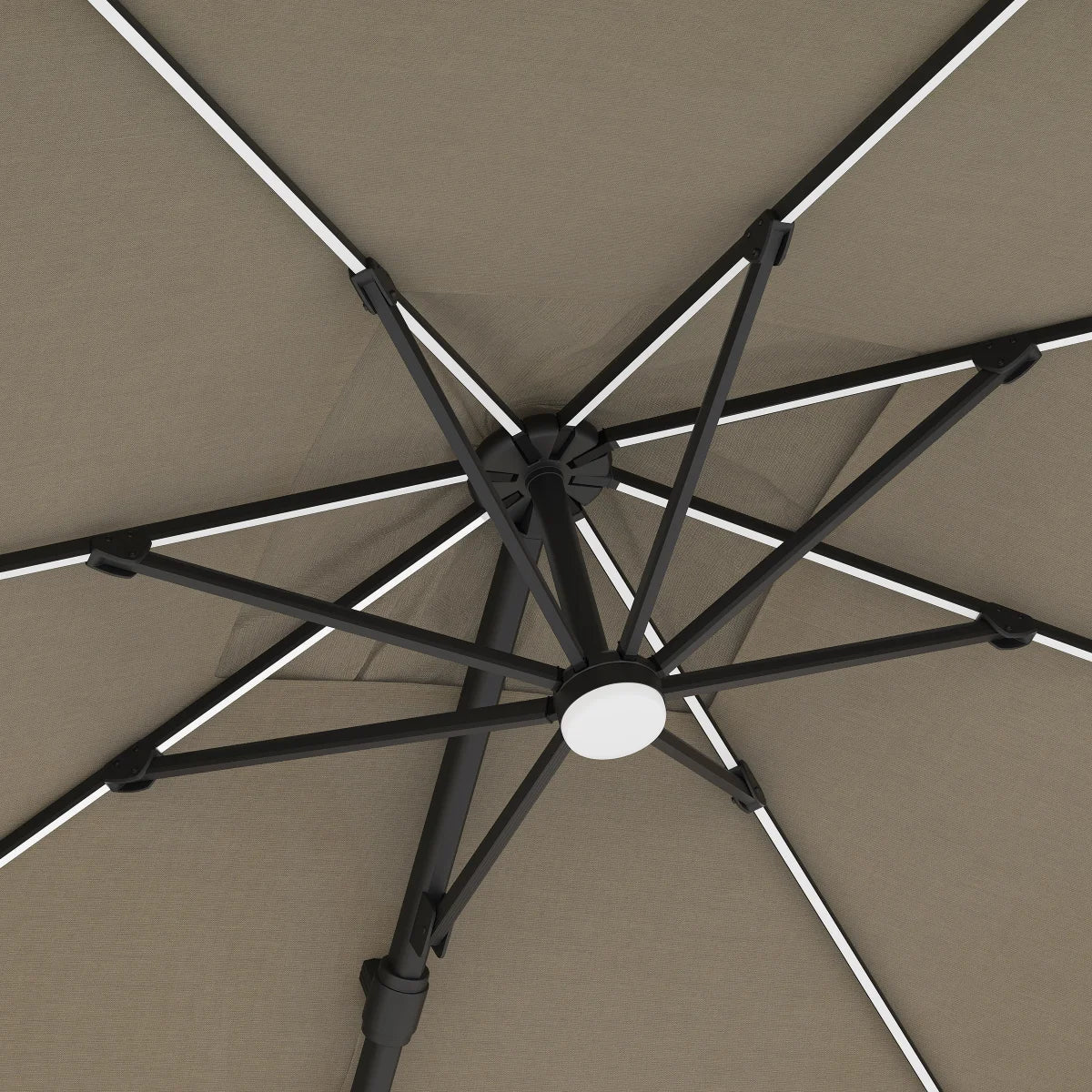 Sirio 3 m x 3 m (10 ft. x 10 ft.) Cantilever Umbrella with Solar Powered LED