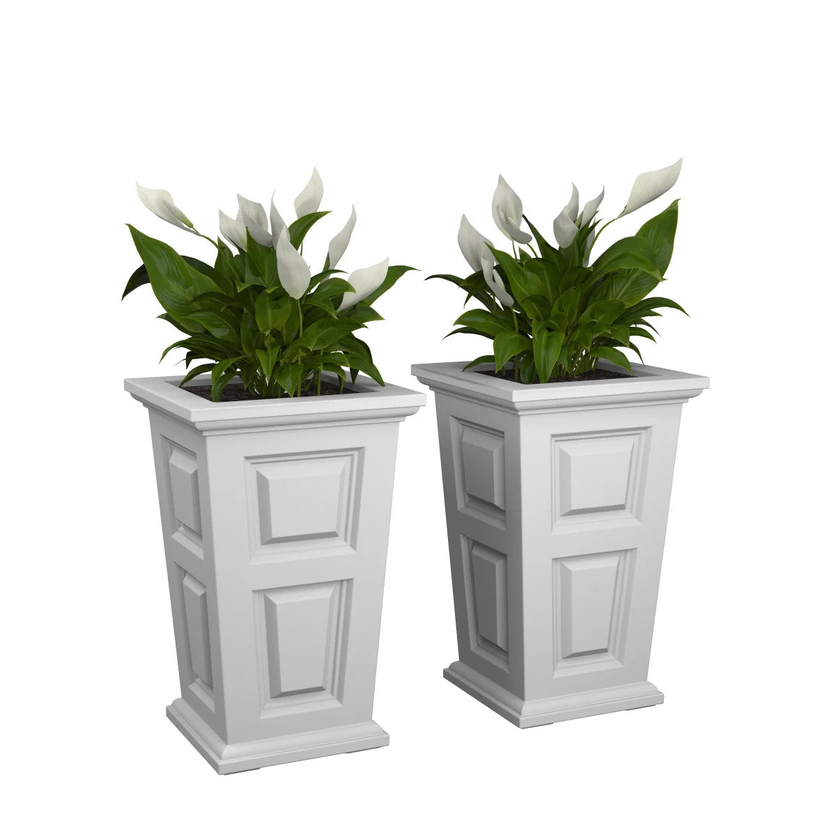 Wyndham 24 in. Tall Planter, 2-pack