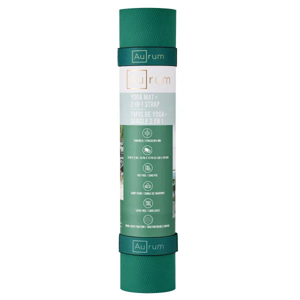 AURUM Yoga Mat with 2-in-1 Strap