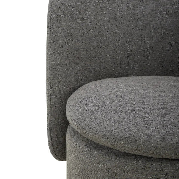 Aiden & Ivy Fabric Armless Swivel Dining Chair