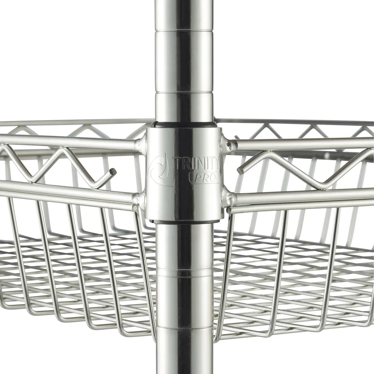 Trinity Pro Storage Expandable Bamboo Kitchen Cart