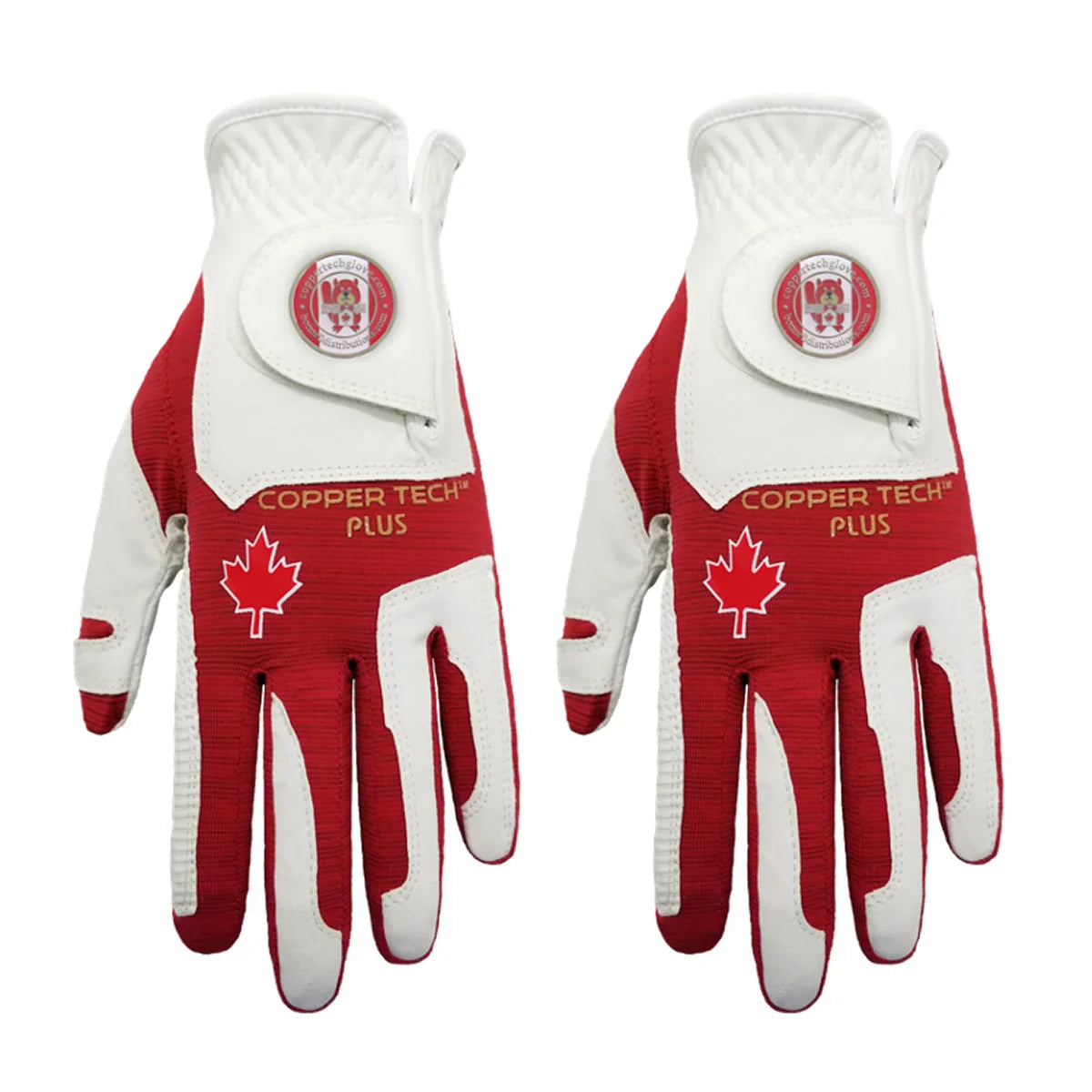 Copper Tech Women's Half Golf Glove, 2-pack