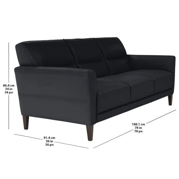 Natuzzi Top-Grain Leather Sofa