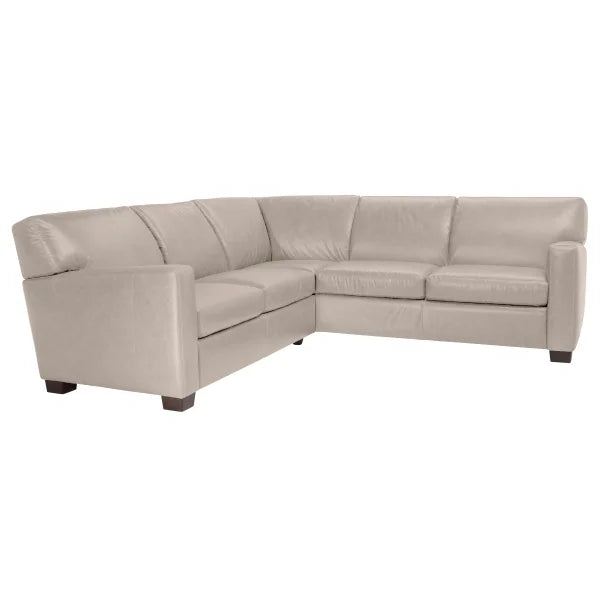 Natuzzi 2-piece Top-grain Leather Sectional