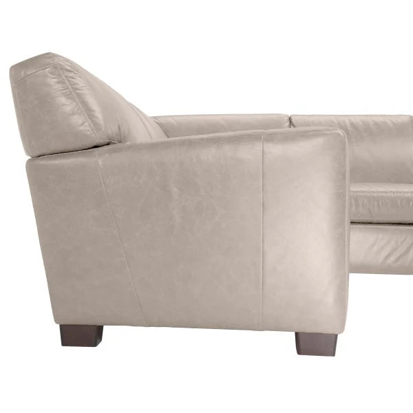 Natuzzi 2-piece Top-grain Leather Sectional