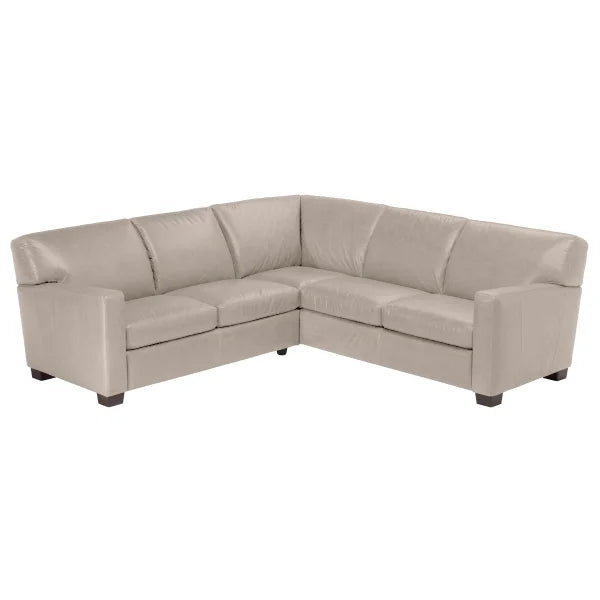 Natuzzi 2-piece Top-grain Leather Sectional