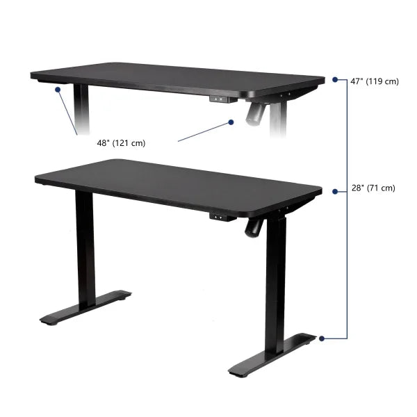 Motionwise 121.92 cm x 60.96 cm (48 in. x 24 in.) Single Motor Height Adjustable Desk